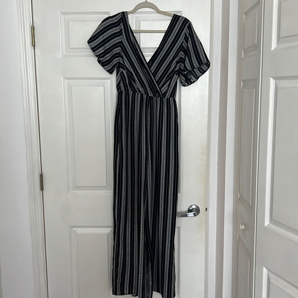 Patterned causal jumpsuit